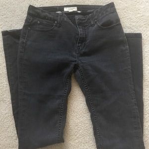Burberry black faded wash stretch denim jeans